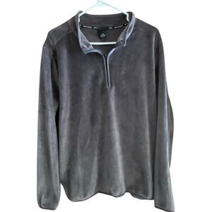 Spyder Metal Gray Soft Stretch Performance Fleece Quarter Zip Pullover Men’s L